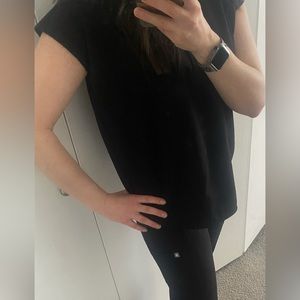 Figs Black Rafaela Scrub Top XS